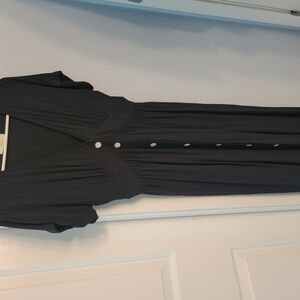 Black Button-Up Dress